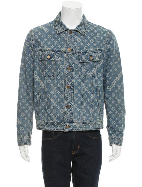 supreme x lv denim jacket replica|supreme louis vuitton trucker jacket.